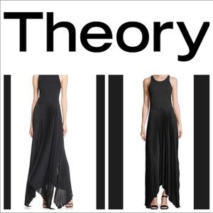 NWT❣️$375 THEORY gorgeous black dress XS❣️
